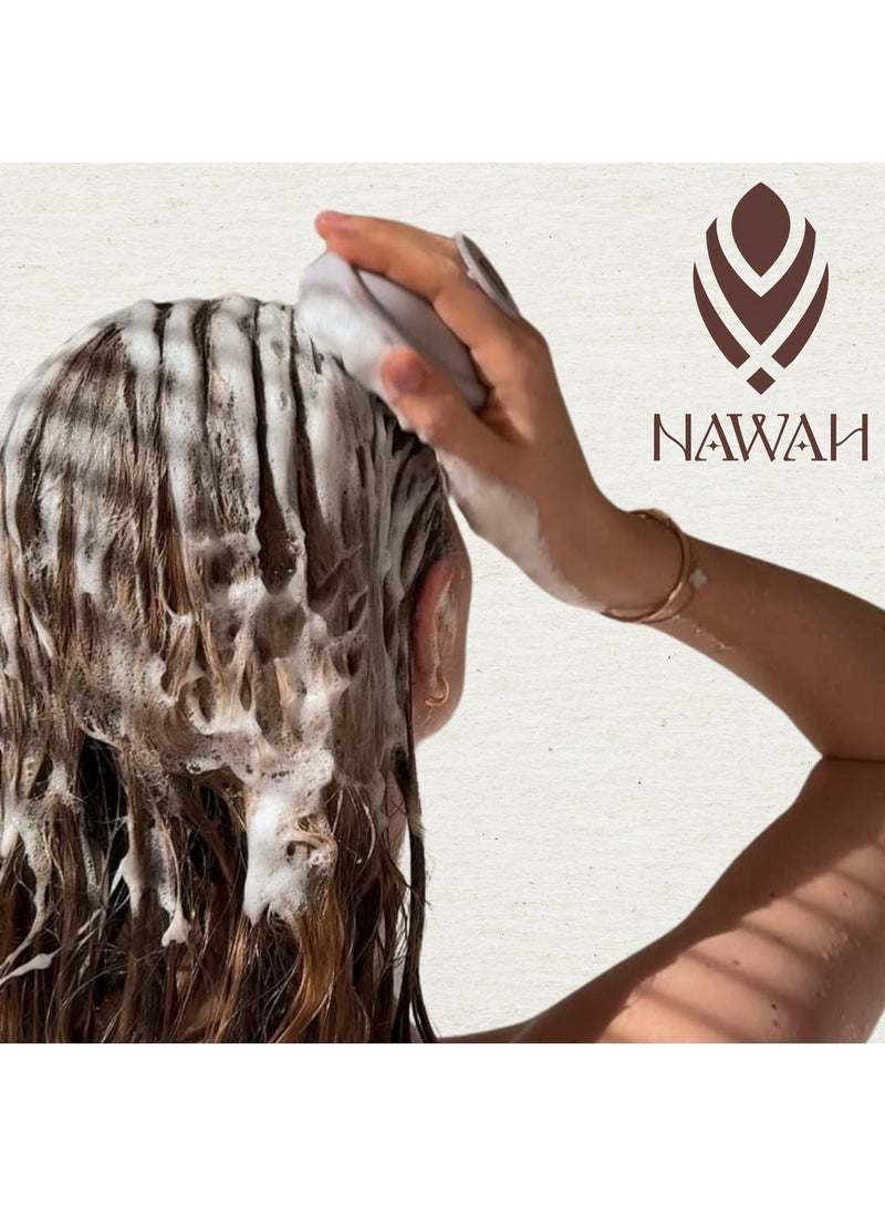 NAWAH Hair Strength & Repair Shampoo Enriched by Date Kernel Oil 100ml - Image 3